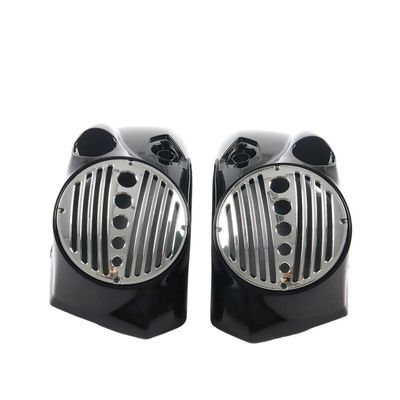 for Victory Cross Country 8" Saddle Bag Bagger Speaker Lid w/Chrome Grill 2010-up