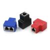 QWLEYCHN Splitter Adapter 1 to 2 Dual LAN Ethernet Socket Network Connections Splitter Adapter for PCB Board Welding Blue Black Red(Blue) view 3