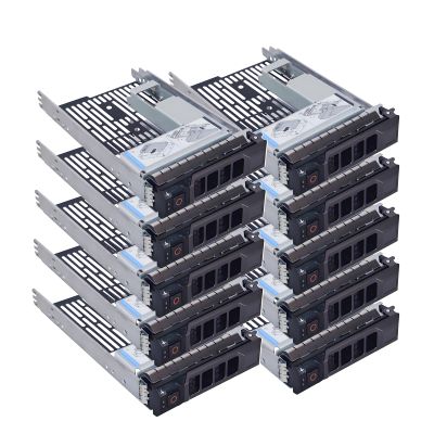 10-Pack 3.5" Hard Drive Tray Caddy with 2.5" Drive Adapter Compatible with Dell PowerEdge Servers R540 R640 R740 R6415 R550 R650 R750 R7515 R7525 T560 R660 R760 R470 R570 R6715 R6725 R7715 R7725