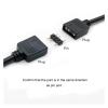 QWLEYCHN Female to Female 5V 3 Pin Addressable ARGB Splitter Extension Cable for Extend PC Computer Fans(One Drag one) view 4