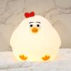 haakaa Baby Night Light | USB Rechargeable LED Funny Animal Cute Chicken Squishy Lamp for Kids,2-Level Dimmable Silicone Nursery Nightlight with 15/30 Min Timer for Breastfeeding view 1