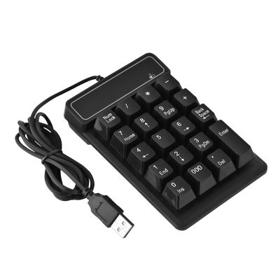 Mtlavishness USB Wired 19 Key Numeric keypad Number pad for Laptop Desktop pc
