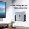 ELETIUO Wall & Under Desk Laptop Mount Holder with Adhesive & Screws in,1.02"/ 26 mm Thick,Anti-Scratch Pads,Universal for MacBooks,Surface,Keyboards,Tablets,Switch &More view 2