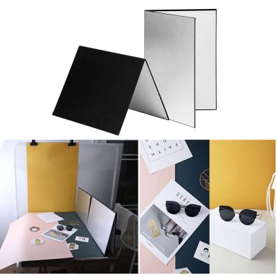 3 Colors Photography Reflector Board Sheet Cardboard Light Diffuser for Still Life Jewelry Cosmetics Food Photography with Foldable Design Compact Size (A3)
