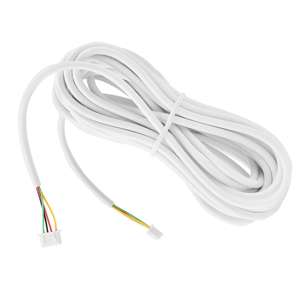 10m 0.3mm 4-Core Round Flexible Copper Cable Fit for Video Doorbell Intercom System, Video Intercom Doorbell Cable Copper
