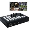 Live Streaming Video Mixer, 4 HDMI 4 Channel Input Video Switcher 2 Output HDMI Switcher, Support 1080P@60Hz, HDCP 1.4, Digital Audio Mixer Professional Streaming view 1