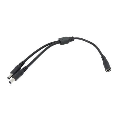 QWLEYCHN 18awg 10A 1 to 2 Way Splitter Male Female to 2 Male Female DC Power Adapter Cable 5.5x2.1mm Connector Plug Extension CCTV Camera(1 Female to 2 Male)