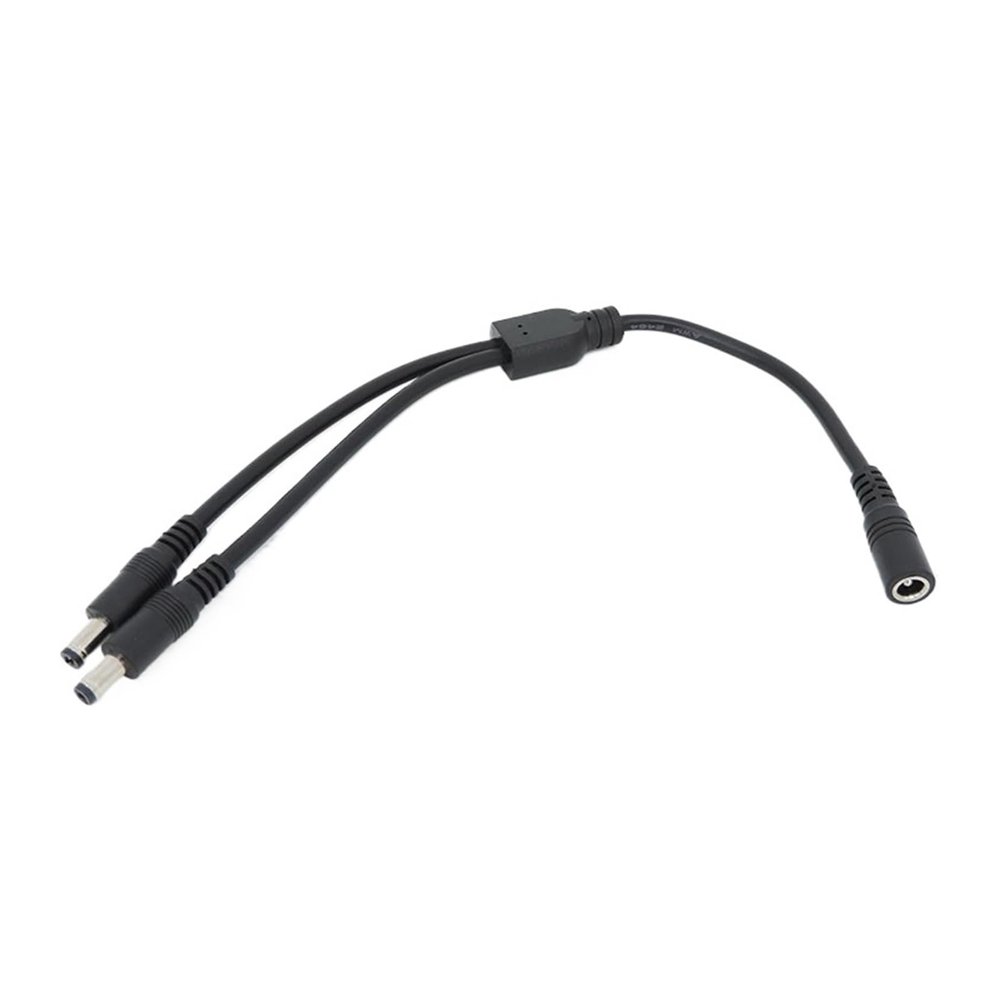 QWLEYCHN 18awg 10A 1 to 2 Way Splitter Male Female to 2 Male Female DC Power Adapter Cable 5.5x2.1mm Connector Plug Extension CCTV Camera(1 Female to 2 Male)