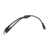 QWLEYCHN 18awg 10A 1 to 2 Way Splitter Male Female to 2 Male Female DC Power Adapter Cable 5.5x2.1mm Connector Plug Extension CCTV Camera(1 Female to 2 Male) view 1