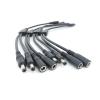 QWLEYCHN 18awg 10A 1 to 2 Way Splitter Male Female to 2 Male Female DC Power Adapter Cable 5.5x2.1mm Connector Plug Extension CCTV Camera(1 Female to 2 Male) view 2