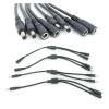 QWLEYCHN 18awg 10A 1 to 2 Way Splitter Male Female to 2 Male Female DC Power Adapter Cable 5.5x2.1mm Connector Plug Extension CCTV Camera(1 Female to 2 Male) view 3