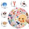 100 Pcs Cute Aesthetic Stickers Watercolor Coquette Sticker Pack Aesthetic Fruit Themed Vinyl Waterproof Stickes for Water Bottles Laptop Skateboard Luggage Computer Stickers view 2