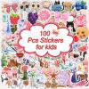 100 Pcs Cute Aesthetic Stickers Watercolor Coquette Sticker Pack Aesthetic Fruit Themed Vinyl Waterproof Stickes for Water Bottles Laptop Skateboard Luggage Computer Stickers view 4