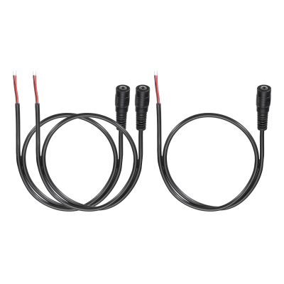 MECCANIXITY 3pcs DC Power Pigtails Cable, 3.5mm x 1.35mm Female Barrel Plug Connector to Bare Wire Open End 50cm for PC Laptop Toys Cellphone Electronic Devices