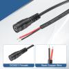 MECCANIXITY 3pcs DC Power Pigtails Cable, 3.5mm x 1.35mm Female Barrel Plug Connector to Bare Wire Open End 50cm for PC Laptop Toys Cellphone Electronic Devices view 3