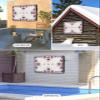 Outdoor TV Cover with Zipper, Butterfly Independence Day Farmhouse Waterproof TV Protector for 60-65 Inch TVs, Weatherproof Dustproof TV Cover for Patio, Backyard, Poolside view 4