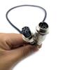 3.28 ft GX16 9 Pin Male to Female Cable, GX16 9Pins Female to Male Head Aviation Cordset Electrical Connector Panel Mount Circular Metal Adapter Cordset for Ships 5A 125V 24AWG (1meter) view 2