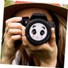 Housoutil 2 Pcs Universal Camera Lens Cap Covers Anti-Loss Scope Lens Cover Panda Pattern 52mm view 4