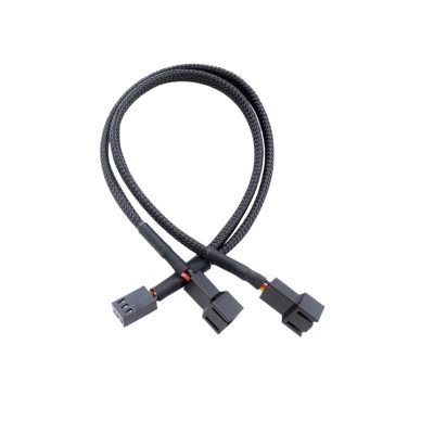 QWLEYCHN 3pin 2in1 Wire Female to 2 Male Terminal Y Cable Splitter Extension Cable Wire for Fans Cooling CPU GPU Cooler