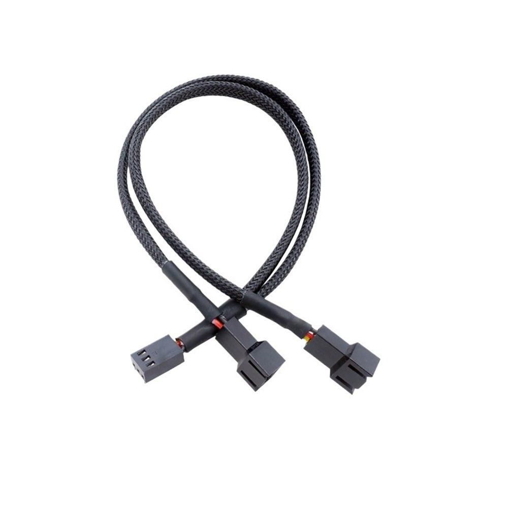 QWLEYCHN 3pin 2in1 Wire Female to 2 Male Terminal Y Cable Splitter Extension Cable Wire for Fans Cooling CPU GPU Cooler