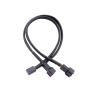 QWLEYCHN 3pin 2in1 Wire Female to 2 Male Terminal Y Cable Splitter Extension Cable Wire for Fans Cooling CPU GPU Cooler view 1