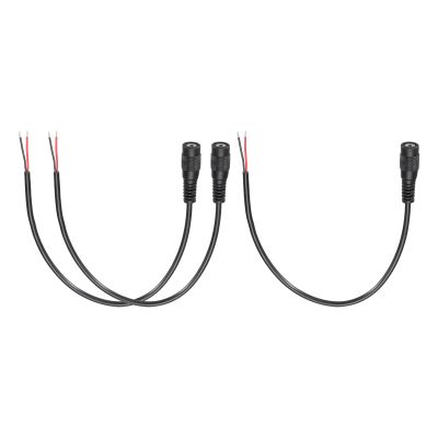 MECCANIXITY 3pcs DC Power Pigtails Cable, 3.5mm x 1.35mm Female Barrel Plug Connector to Bare Wire Open End 25cm for PC Laptop Toys Cellphone Electronic Devices