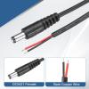 MECCANIXITY 5pcs DC Power Pigtails Cable, 5.5mm x 2.5mm Male Barrel Plug Connector to Bare Wire Open End 25cm for CCTV Camera, DVR, LED Strip view 3