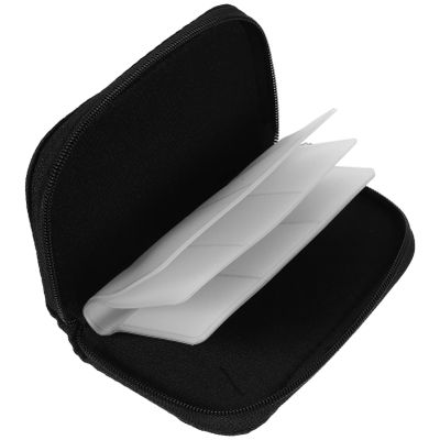Angoily 8sheets Memory Card Case with Slots Portable Organizer for and Cards Durable Zipper Design Great Photography Enthusiasts
