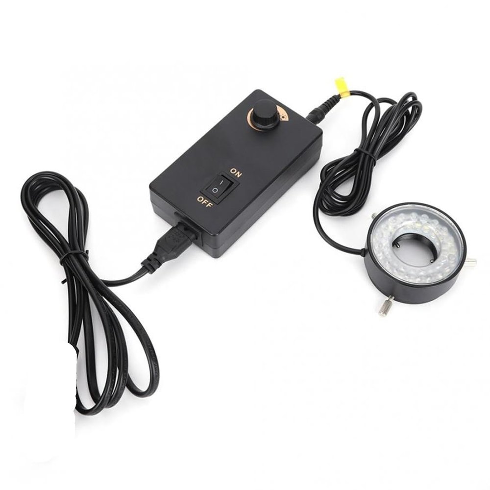 Microscope Observation LED Brightness Adjustable Light Source Ring Light for Video Microscopes Optical Instrument