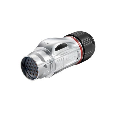 BD-24 metal aviation plug 24 core data signal transmission power male and female plug industrial connector(Female plug)