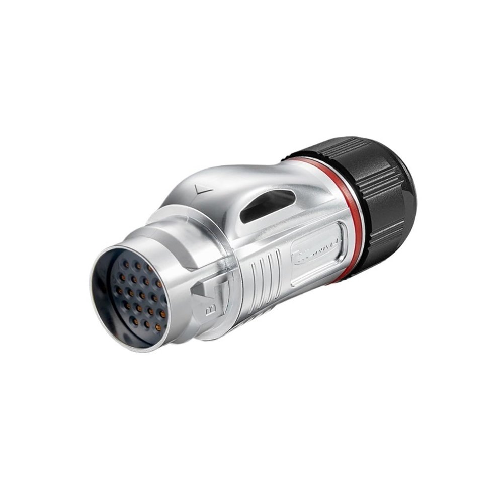 BD-24 metal aviation plug 24 core data signal transmission power male and female plug industrial connector(Female plug)