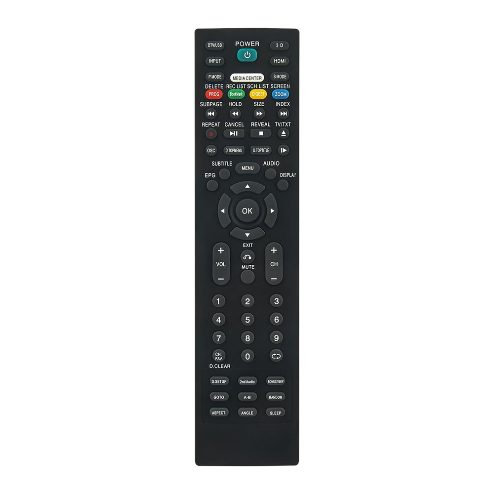 118020374 Replacement Remote Control Compatible for Teac LED TV LE5851FH3D LE5094FH3D LEBD4220FHD3D LEV5094FH3D LE4210FHD3D LEBD4220FHD3 LEBD32D10FHD LEBD40D10FHD LEB4098FHD LEBD40D10FHDR LES4272F3D