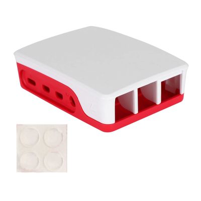Official ABS Case, 4B Case, Enclosure for 4B Classical Red and White 4 Case with, Desktop Computer Shell Cases