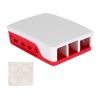 Official ABS Case, 4B Case, Enclosure for 4B Classical Red and White 4 Case with, Desktop Computer Shell Cases view 1