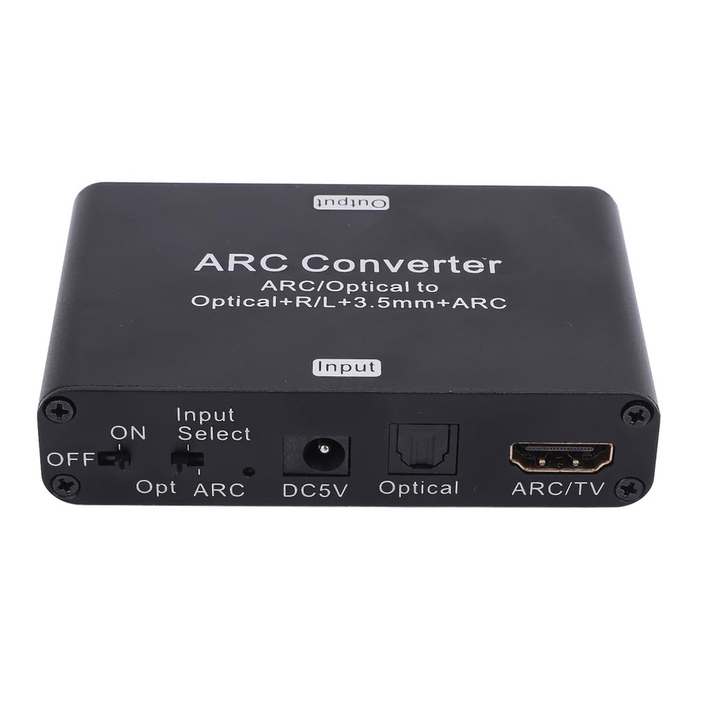HDMI ARCAudio Adapter, ARC Converter 192KHz, ARC to Optical 3.5MM Audio Extractor, DAC Digital to Analog Converter for TV