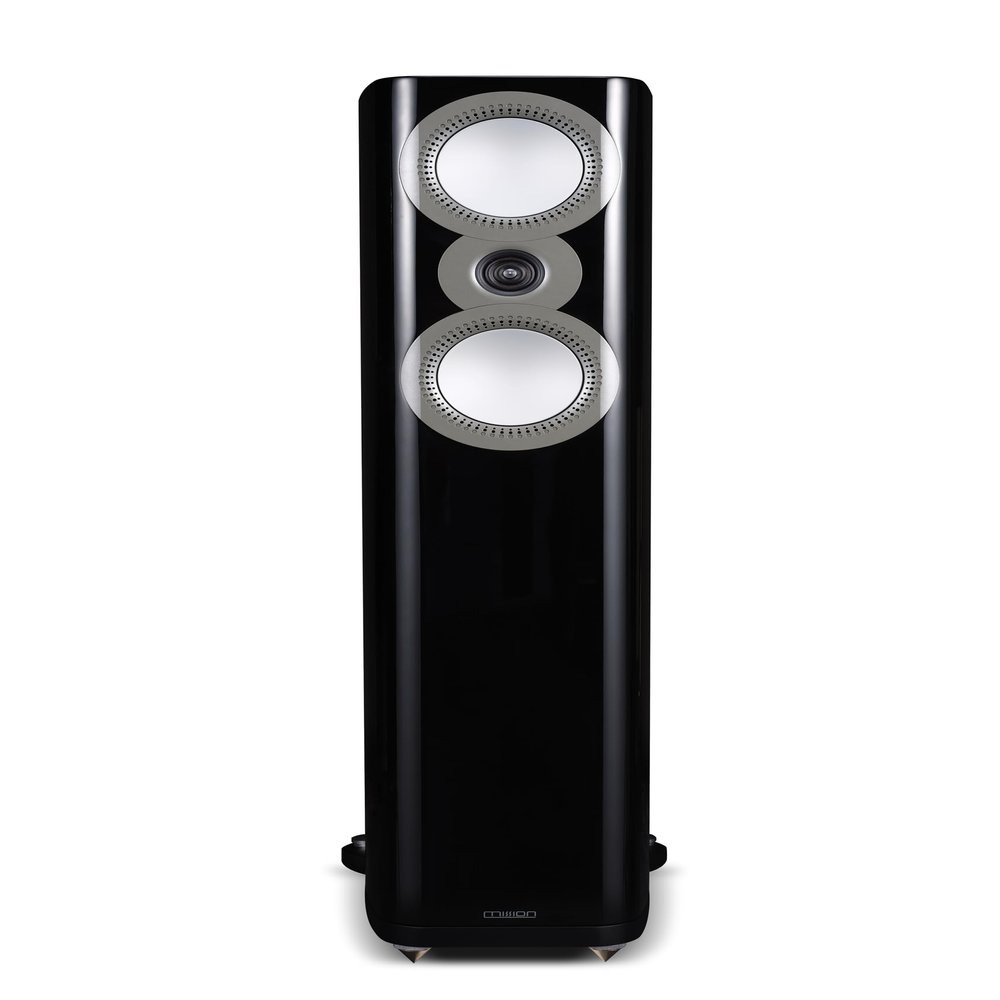 Mission ZX-3 Floorstanding Speakers (Pair) Premium Passive Hi-Fi Tower Speakers, British Engineered, Dual 5.25" DiaDrive Bass Drivers, 1.5" Ring Dome Tweeter, 150W, 35Hz24kHz, Piano Finish