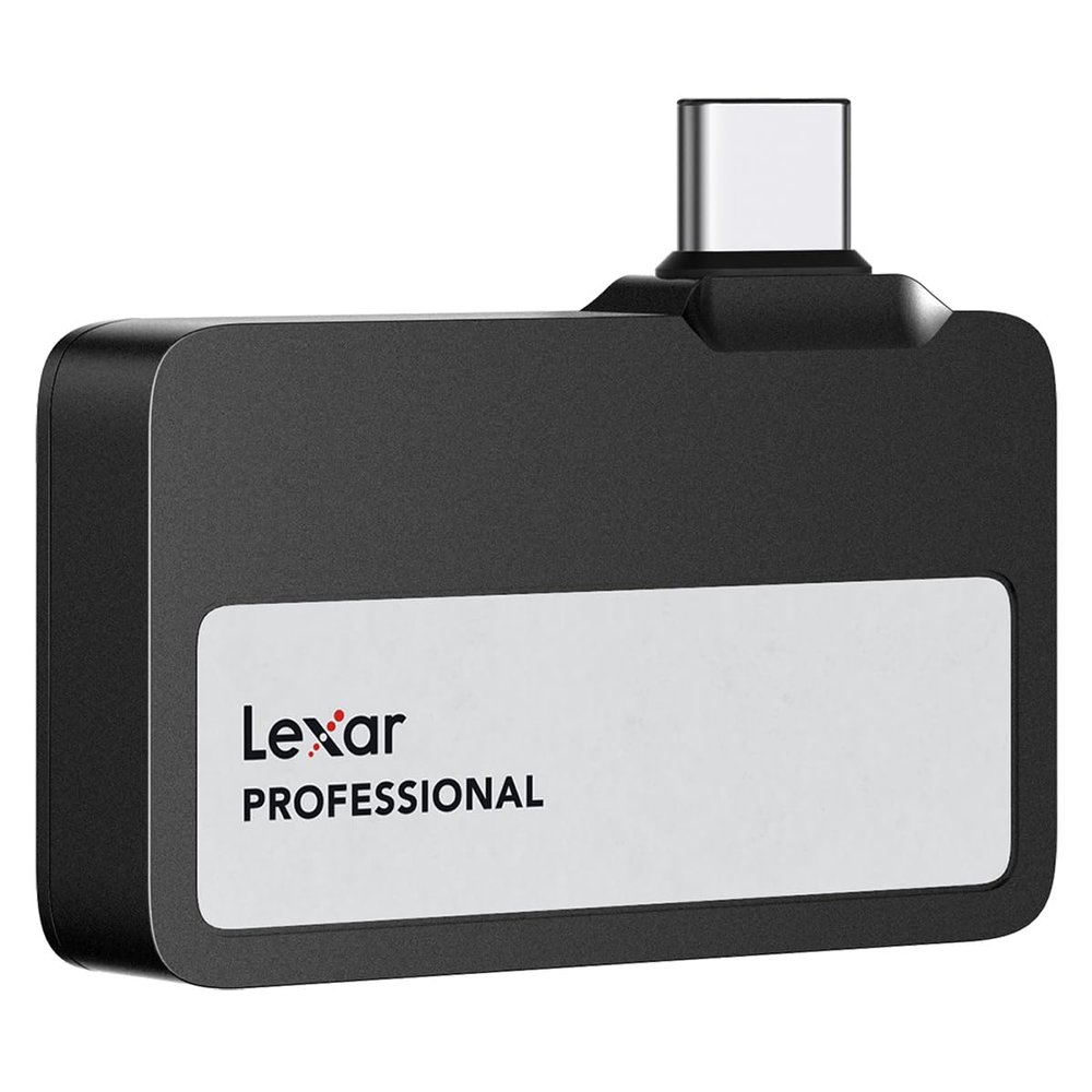 Lexar Professional Go USB 3.2 Gen 2 Type-C Portable SSD, Black - 1TB