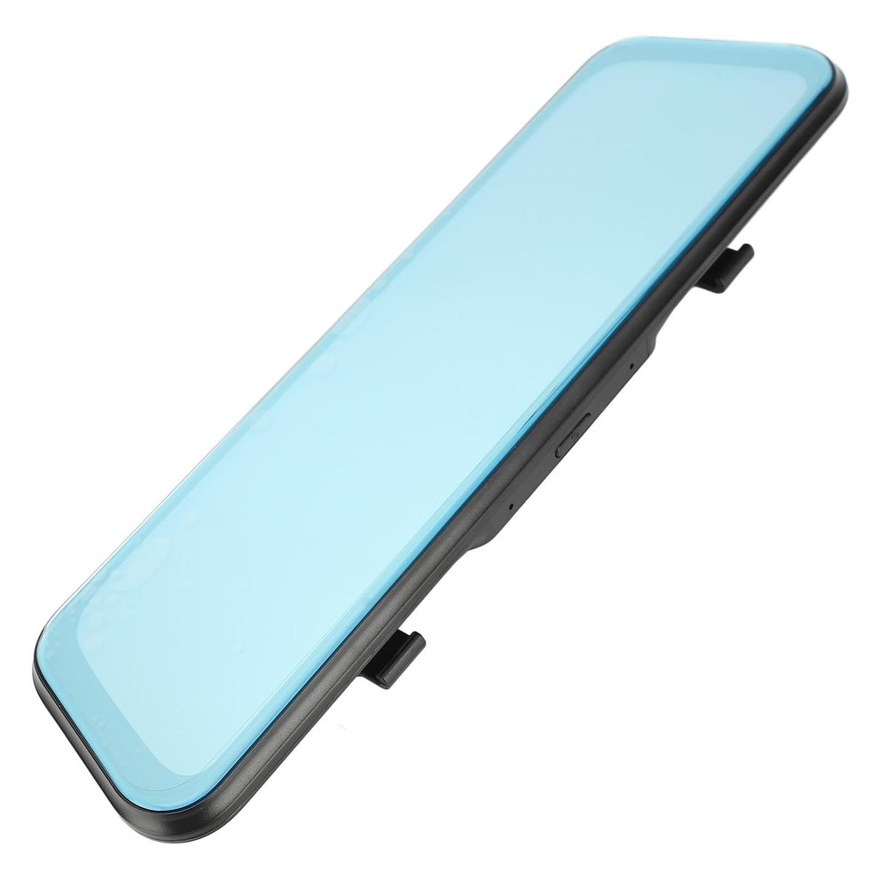9.66in Touch Screen Rear View Mirror Dash Cam - 170 Wide Angle Front and Rear Recording, Streaming Media, Driving Assistant