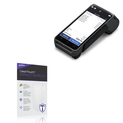 BoxWave Screen Protector Compatible with Shift4 Payments SkyTab - ClearTouch ImpactShield (2-Pack), Impenetrable Screen Protector Flexible Film