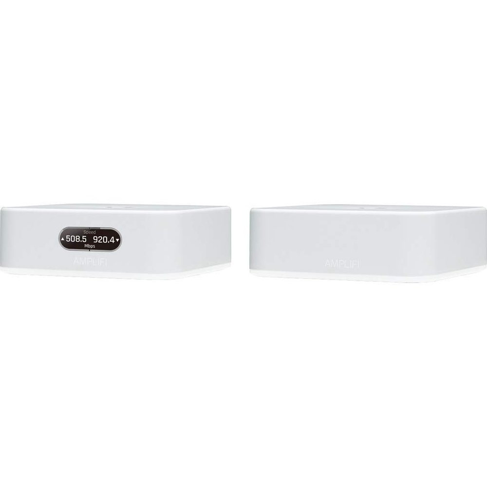 Ubiquiti Networks AmpliFi Instant Mesh System - EU Ver. with Router and 1 Mesh Point, Wi-Fi/Gigabit Ethernet (1 WAN, 2 LAN), Whole-Home and Mesh Wi-Fi Systems (Renewed)