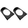 1 Pair 6x9 Inch Steel Behind Seat Speaker Brackets for C10 1973-1987 - Cab Corner Speaker Mounts - Matte Black view 3
