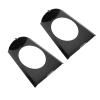 1 Pair 6x9 Inch Steel Behind Seat Speaker Brackets for C10 1973-1987 - Cab Corner Speaker Mounts - Matte Black view 4