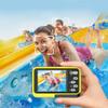 Underwater Camera 48MP for Snorkeling & Kids, Beginner-Friendly Waterproof Digital Camera with Dual Screens, Autofocus, Floating IP68 Design, 16X Zoom for Travel & Beach(Green) view 3