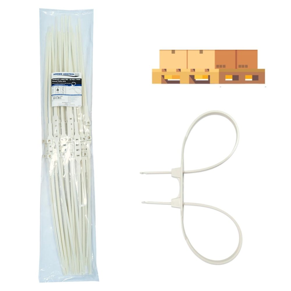 Flex Cuffs Zip Ties - 33.55" Inch Long 1125 Pcs, 250 Lbs Tensile Strength, Handcuff Cable Ties, Nylon Double Locking Disposable Police, Military, and Prison Grade Restraint Ziptie