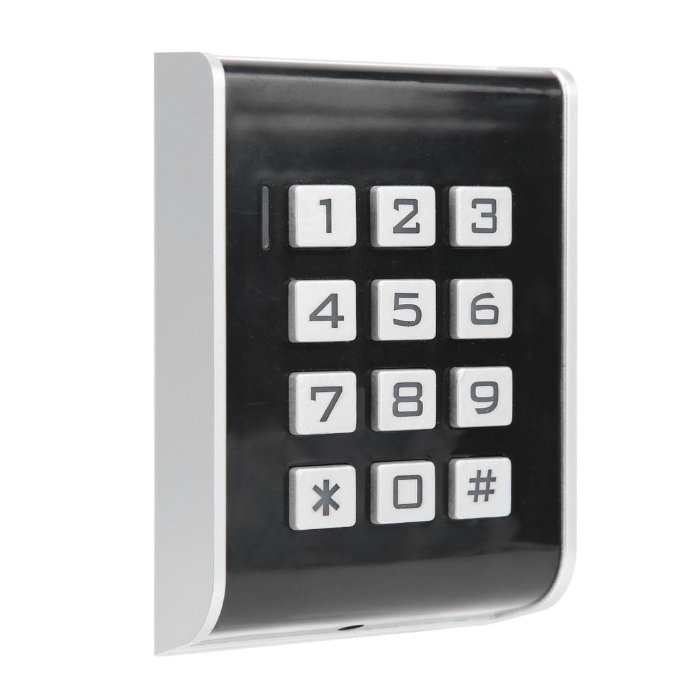 Access Control Keypad, 125KHz Access Control Support Password Card Door Entry Metal Keyboard for Home Office