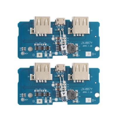 5pcs/1pc DC 3.7V to 1800V Booster Step Up Boost Arc Pulse DC Motor Voltage Capacitor 3.7V to 5V Supply Module (Color: 2pcs 3.7v-5v)