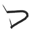 OSALADI 2m Black Phone Cord Coiled Cable Flexible Telephone Cord for Landline System view 1