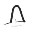 OSALADI 2m Black Phone Cord Coiled Cable Flexible Telephone Cord for Landline System view 2