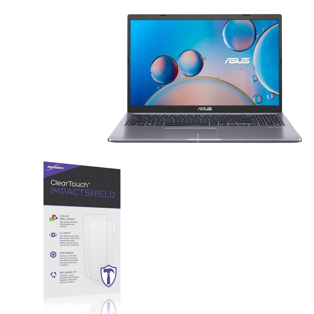 BoxWave Screen Protector Compatible with ASUS VivoBook 15 (F515) - ClearTouch ImpactShield (2-Pack), Impenetrable Screen Protector Flexible Film