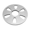 1/4 10.5 Inch Empty Takeup Reel, 6 Hole Aluminum Alloy Design, Low Noise Replacement for Tape Deck Reels, Universal Opening Machine Part, Compatible with Akai Reel to Reel Recordi (Silver) view 1